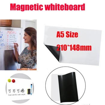 

A5 Size Magnetic Whiteboard Soft Home Office Kitchen Magnet Erase Board White Boards Flexible Pad Magnet Board Fridge