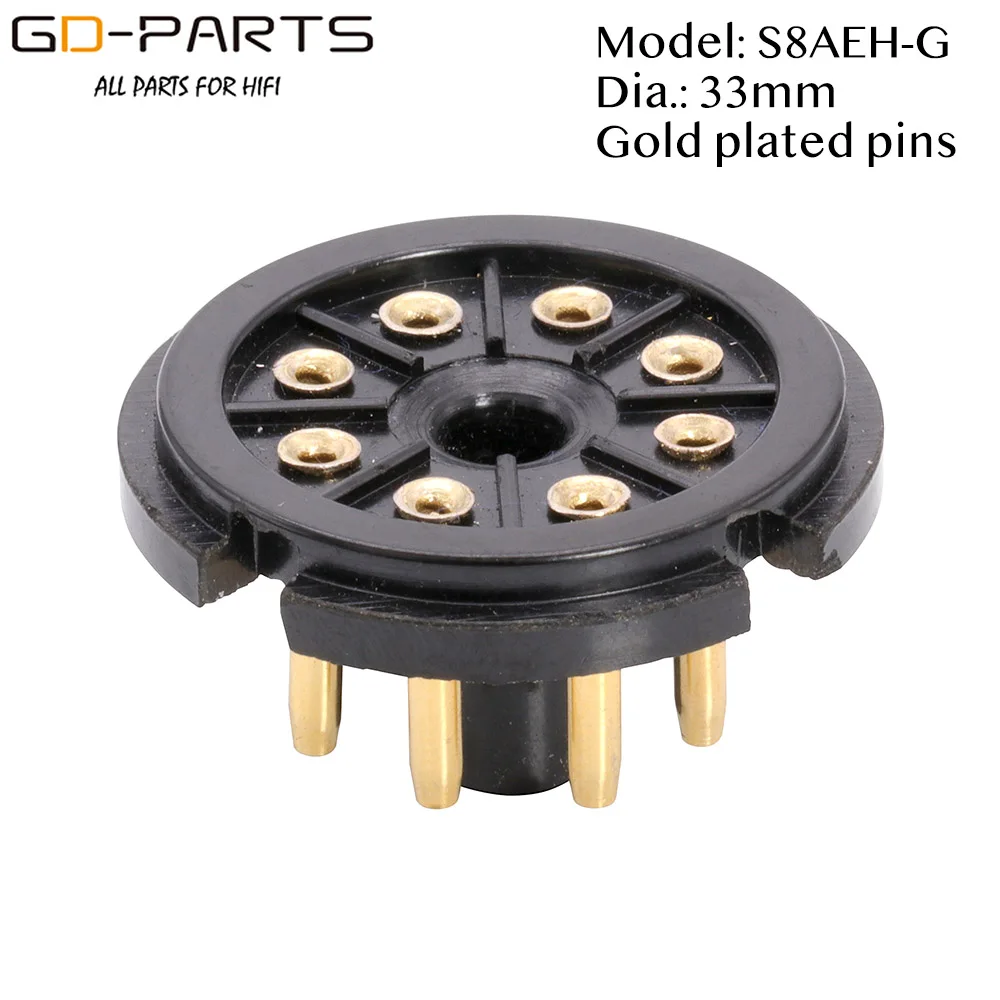 OCTAL TUBE BASE 8pin позолоченная вакуумная трубка Octal socket base для гитарного усилителя