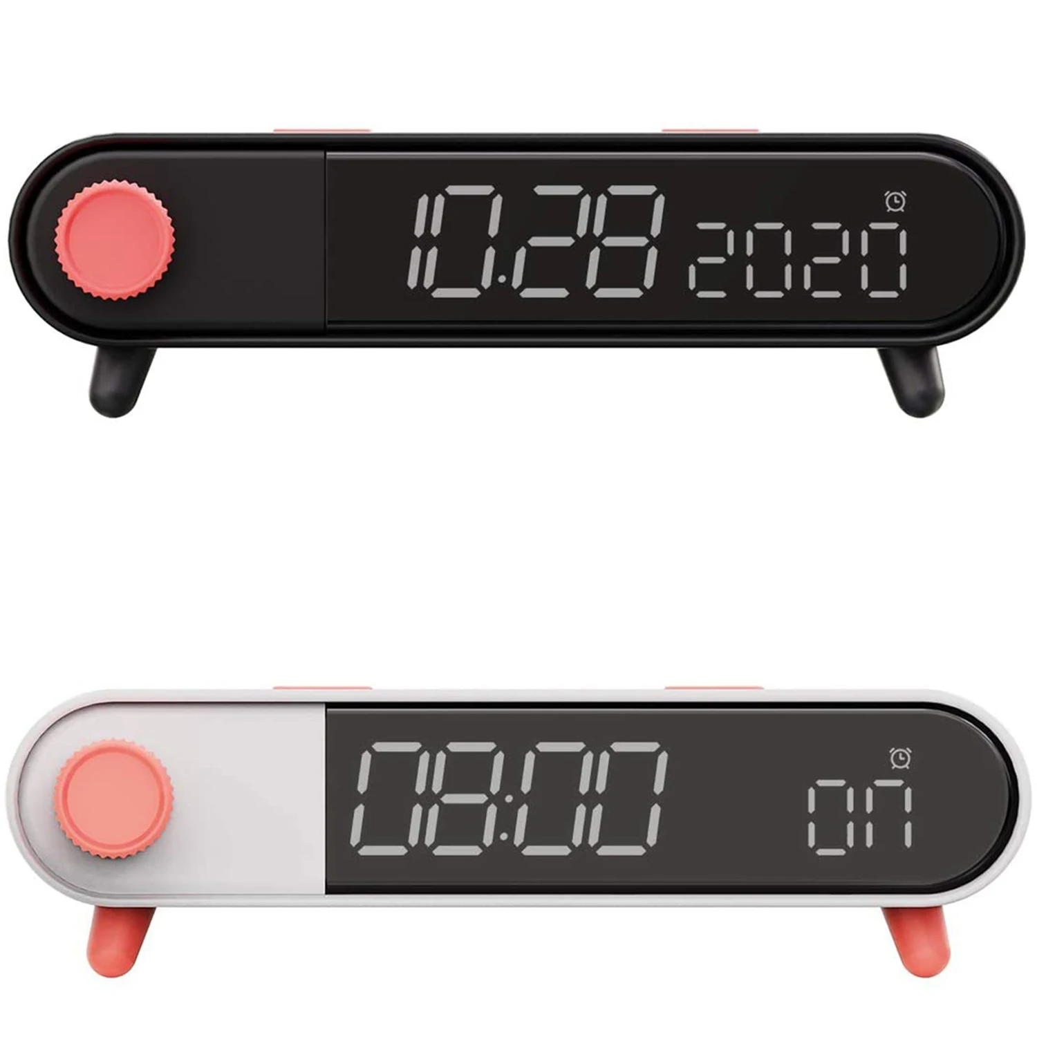 Alarm Clock With Wireless Charging Digital Electric Indoor Thermometer Calendar Time For Kids Bedroom | Дом и сад