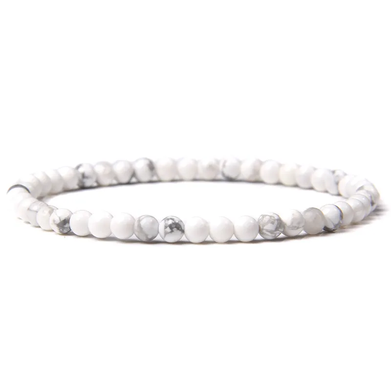 Chakra Energy Bracelet: Natural Agate & Onyx Beaded Stretch Jewelry