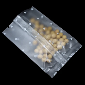 

400Pcs/Lot Matte Clear Biscuit Candy Plastic Packaging Bags Open Top Heat Seal Food Snack Cookies Baking Packing Pouches