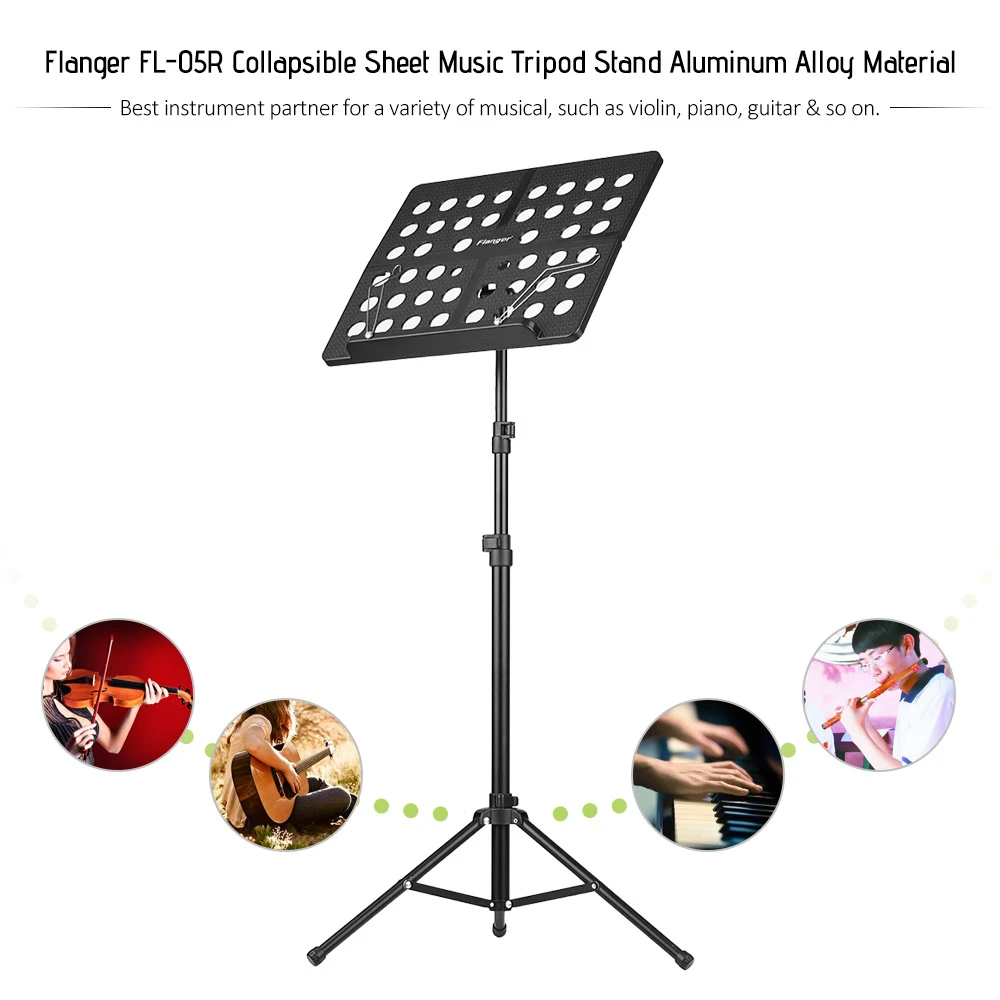 Collapsible Sheet Music Score Tripod Stand Holder Aluminum Alloy for  Orchestra Violin Piano Guitar Instrument guitar accessories|Guitar Parts &  Accessories| - AliExpress