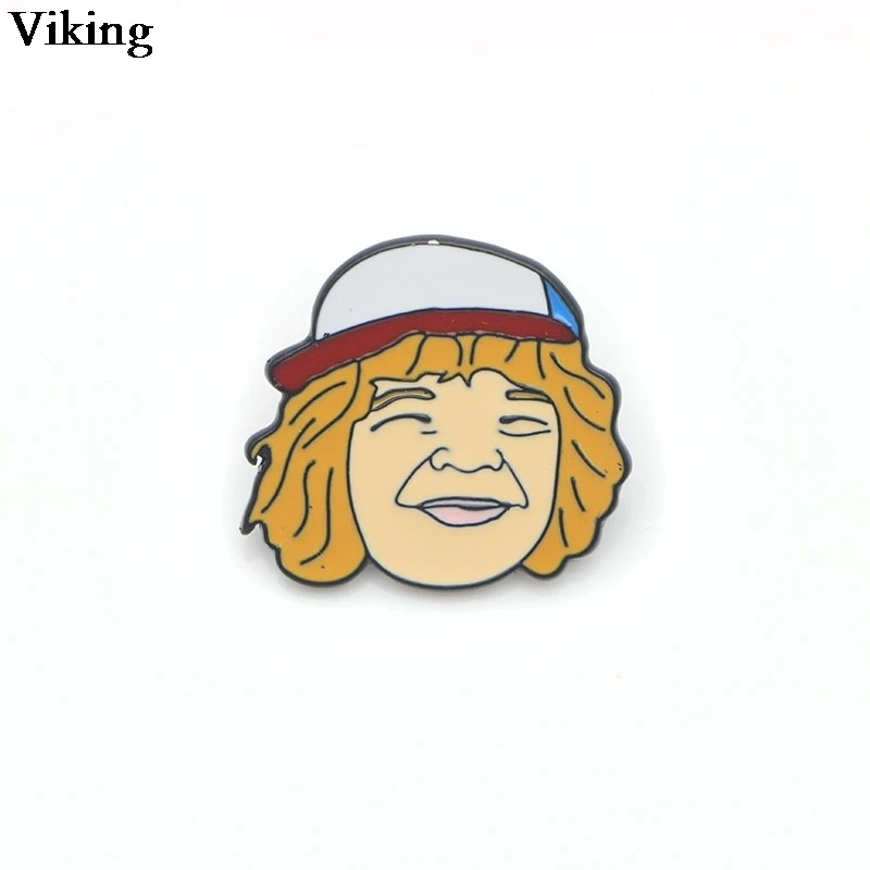 6 Stranger Things Badges Alloy Metal Pins Cool Enamel Lapel Pin Backpacks Brooch Collar Pin For Women Men Kids Stylish Badge G0515 - Цвет: 6