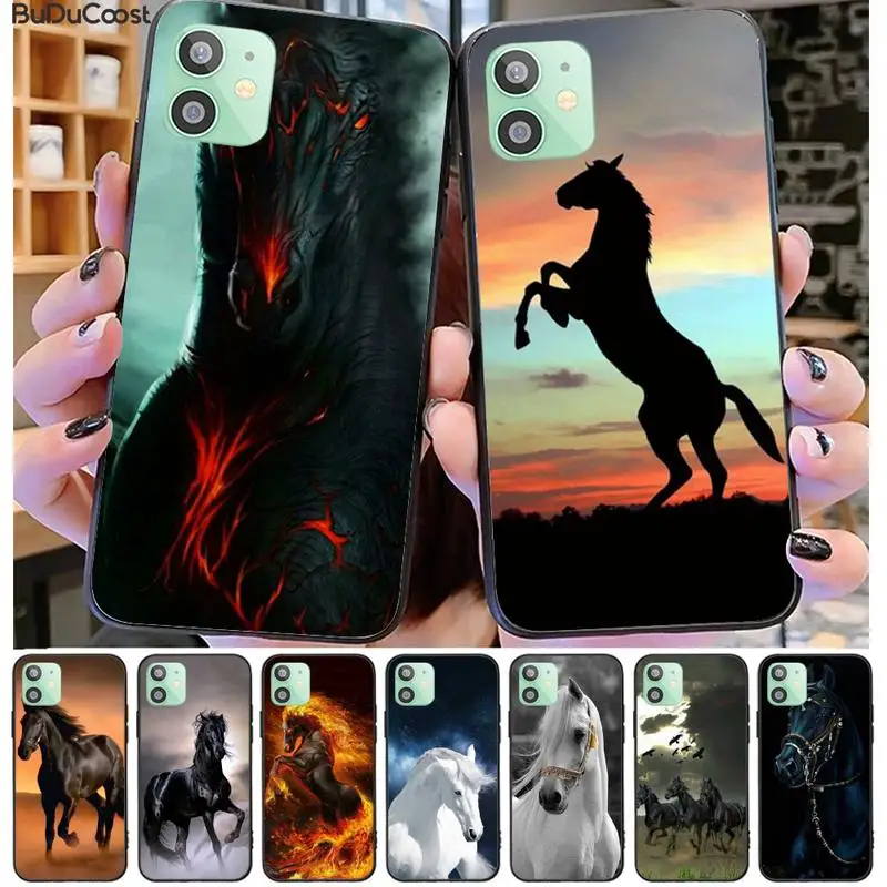 Мягкий чехол для телефона Nobby Horse с животным принтом iphone 11 Pro11 Pro Max X XS XR MAX 8plus 7 6S plus 5s