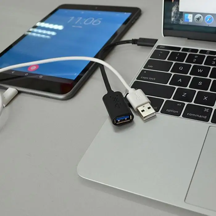 Кабель type-C для зарядки USB 3,0 OTG 2 шт 20 см/7,87 дюймов передача данных стильный дизайн с отличительным видом