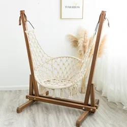 TT – chaise à bascule en bois massif, pour l'intérieur, l'extérieur, pour loisirs, minimaliste, panier de cour 