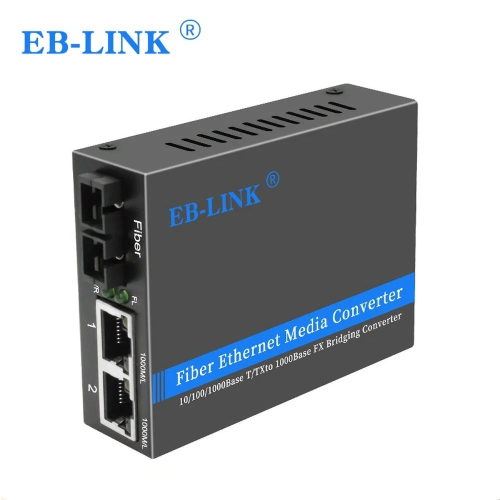 

Волоконно-оптический медиа конвертер 1000 Мбит/с многорежимный дуплексный порт SC к RJ45 * 2 мостовой преобразователь внешний источник питания