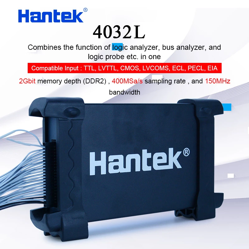 Hantek 4032l Pc Usb Logic Analyzer 2gbit Memory Depth 150mhz Bandwidth