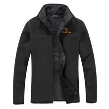 Каждый день специальный зимний открытый флис спортивный кардиган пальто плащ куртка внутренняя одежда для мужчин бег большой размер