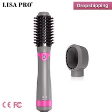 Lisa Pro, новинка года, многофункциональный фен для волос, стайлер, выпрямитель, Утюг, щетка, щипцы для завивки, гребень, инструмент для ухода за волосами
