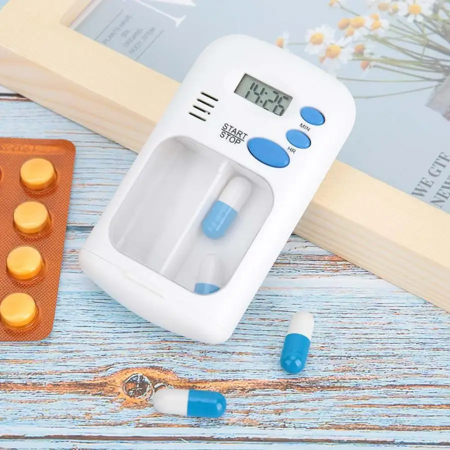 Mini Medicine Box Portable Tablet Candy Storage Pill Organizer Box Case with Remider Medicine Pills Boxes Organizer Container
