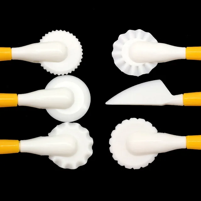 3 Db/Készlet Fondant Sütemény Díszítő Cukorcraftkészítés Kerék Dombornyomás Cookie Cutter Szerszámkészlet - Image 5