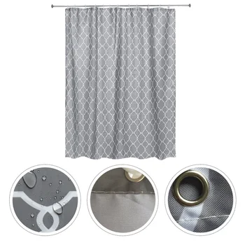 

1 Pc Creative Simple Shower Curtain for Bathroom Use