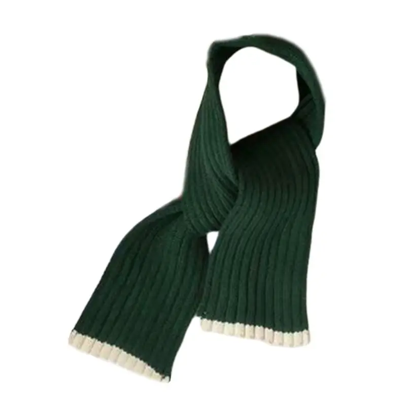 2 Pcs/set Children Wool Hat Scarf Suit Autumn Winter Boys Girls Knit Cap Scarves NEW