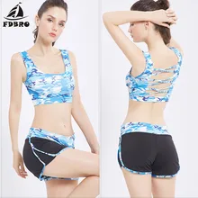 FDBRO Спортивные Бюстгальтеры Женские Камуфляжный сексуальный укороченный топ ударопрочный бюстгальтер для фитнеса и йоги пуш-ап спортивный бюстгальтер для бега