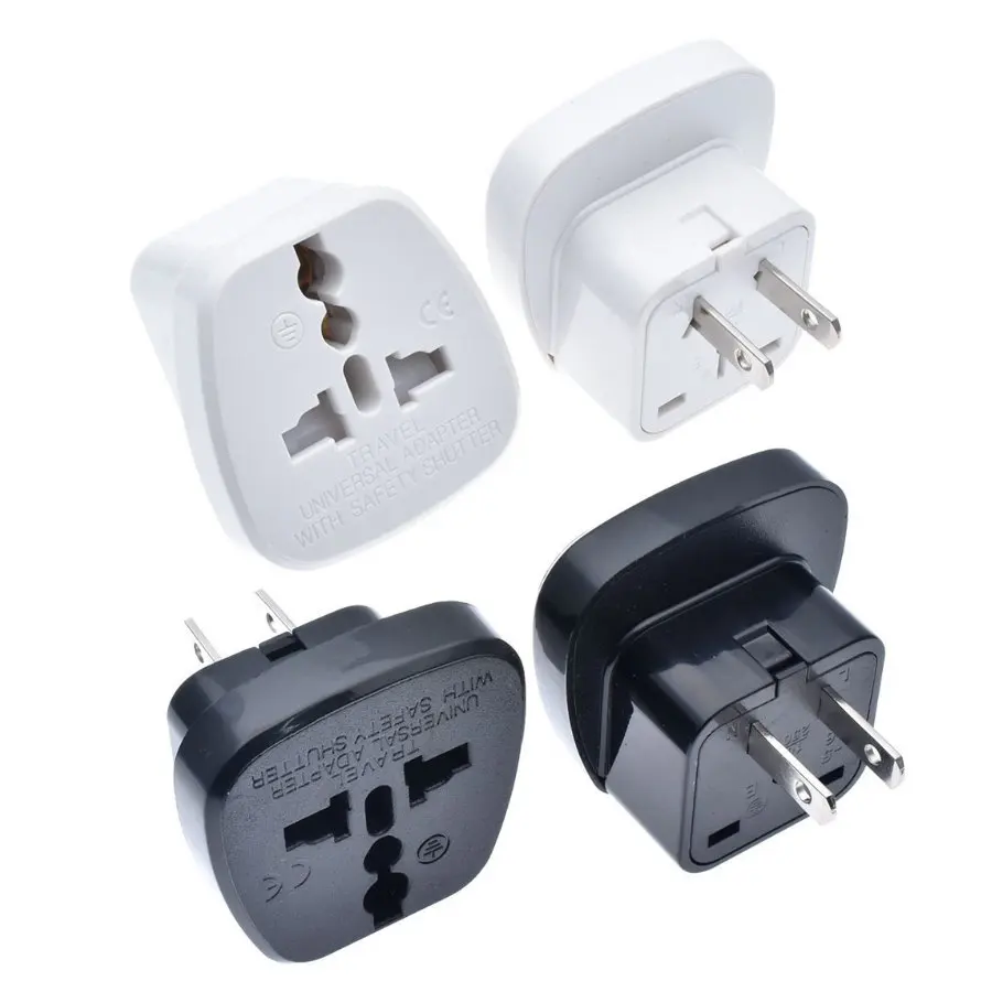 USA Canada Thailand 2-Pin Plug Adapter Universal Outlet With Safety Shutter AC100~250V 10A | Обустройство дома
