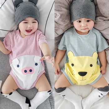 

SUMMER KIDS The Zoo Conjoined Garment Jumpsuits Rompers BOY GIRL 0-2 Yrs Old TOP QUALITY