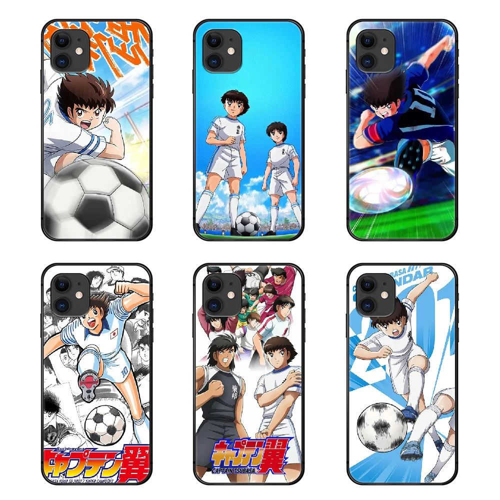 Чехол для телефона с аниме Captain Tsubasa чехол iphone 5 5s se 2 6 6s 7 8 plus X XS XR 11 PRO MAX черный