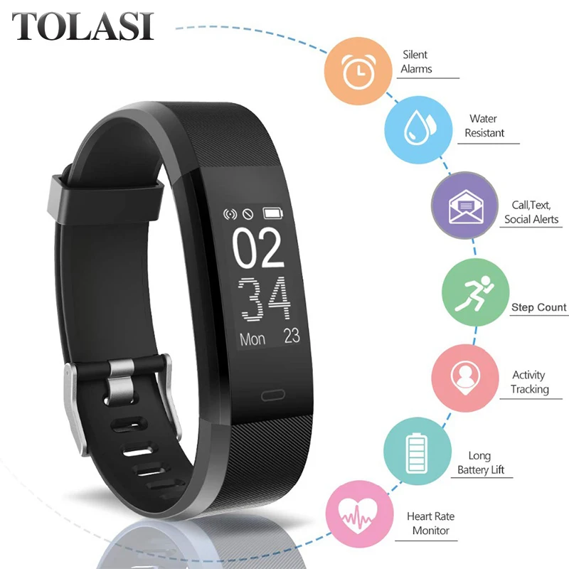

Smart Watch for Men Women Heart Rate Monitor Blood Pressure Fitness Tracker Color Screen Sport Smartwatch for iOS Android