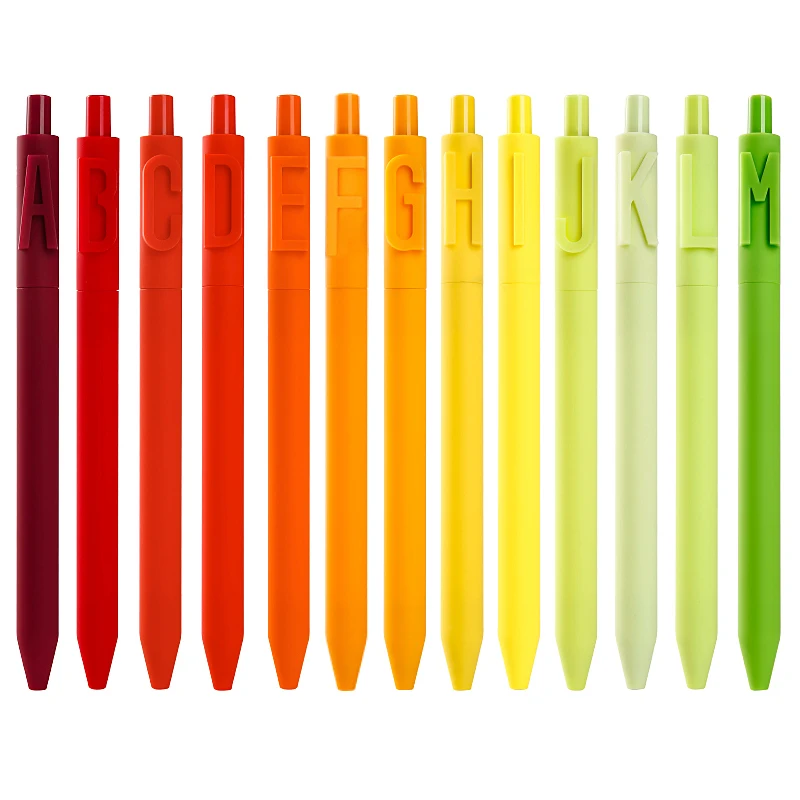 KACO ALPHA Gel Ink Pens 36 Pcs Letter A-Z Number 0-9 Colors Fine