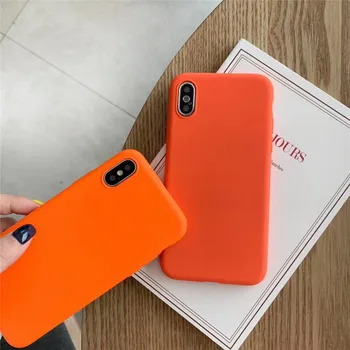 

Scrub Orange Solid Color Cover Cases For Huawei Nova 4 3 3i 3e P10 P20 Mate 10 20 Lite Pro Honor 8 8X 8A 9i 10 Lite P Smart Capa