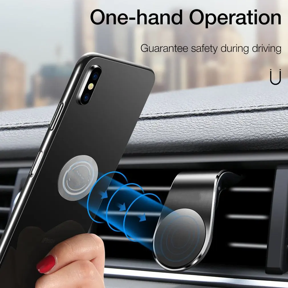 Car Phone Holder Mobile Phone Supporter Magnetic Phone Mount Car Phone Bracket Car Air Outlet Holder
