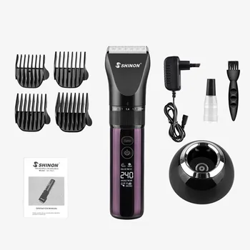 

SH-7627 Electric Hair Clipper Rechargeable LCD Digital Hair Cutter Trimmer with Guide Combs Universal Barber Haircut Tool
