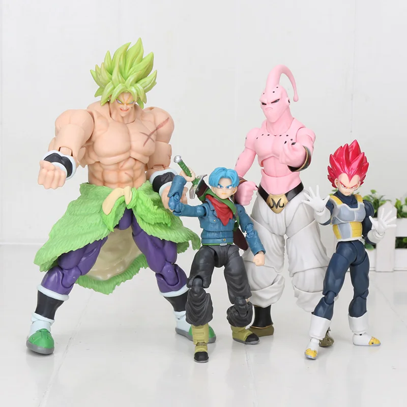SHF Dragon Ball Z Broly evil boo buu (boo) Figuarts Super Saiyan Vegeta Buu фигурка игрушки фигурки модели