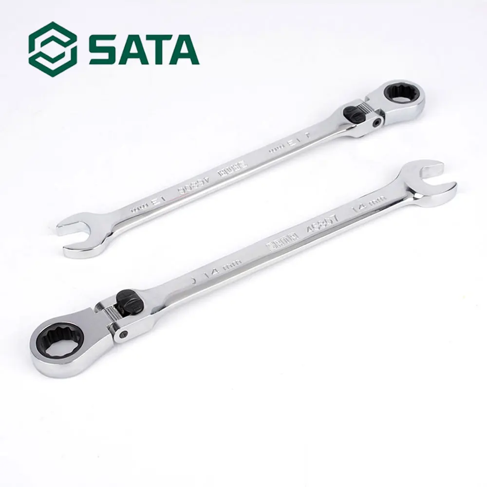 

SATA Tool Extra Long Locking Flex Ratcheting Wrench Spanner Hand Tool Home repair