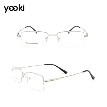 

Yeeki Titanium Prescription Glasses Men, Optical Glasses Frames Light Correction Eyeglasses Frames for Men EJ030-507