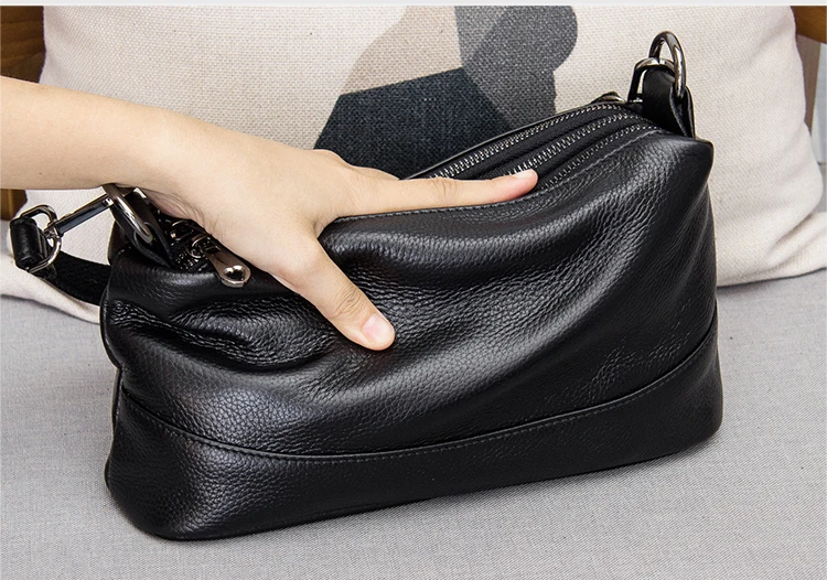 Arliwwi Genuine Leather Shoulder Bag Women's Luxury Handbags Fashion Crossbody Bags for Women Female Totes G12