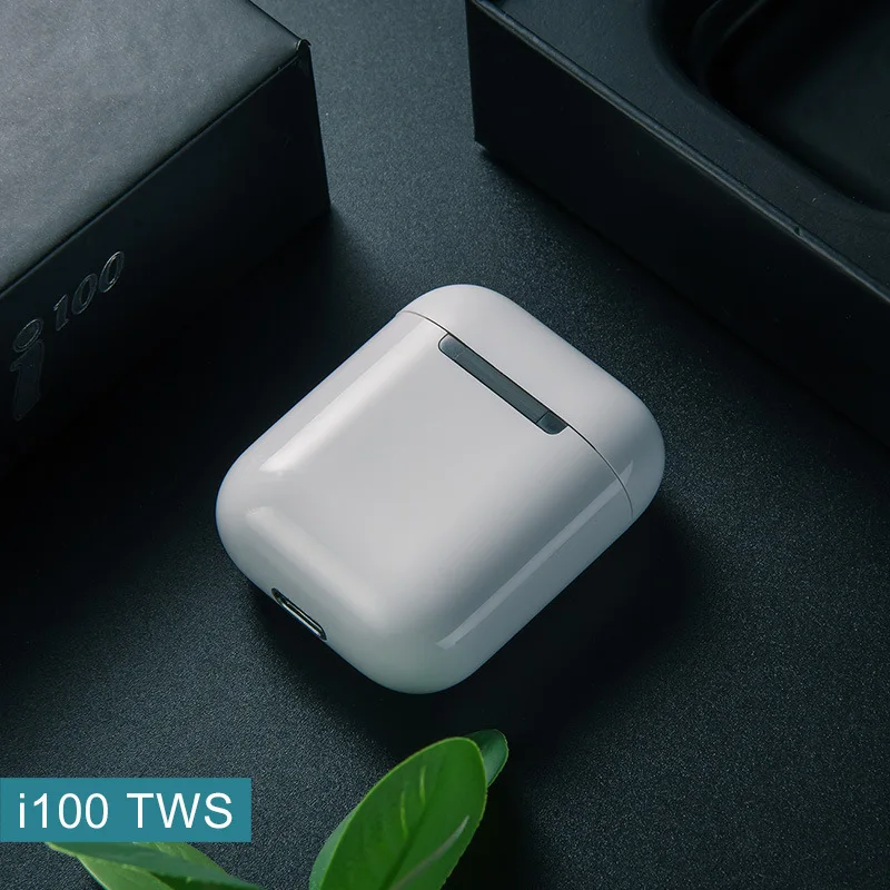 I100 TWS Wrieless наушники bluetooth 5,0 touch всплывающие наушники туры дисплей батареи Поддержка беспроводной зарядки для iphone xiaomi