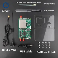 Hackrf uma placa de desenvolvimento de sdr de ferragem de código aberto + firmware de destruição + 1 mhz-6 ghz placa de demonstração & acessórios