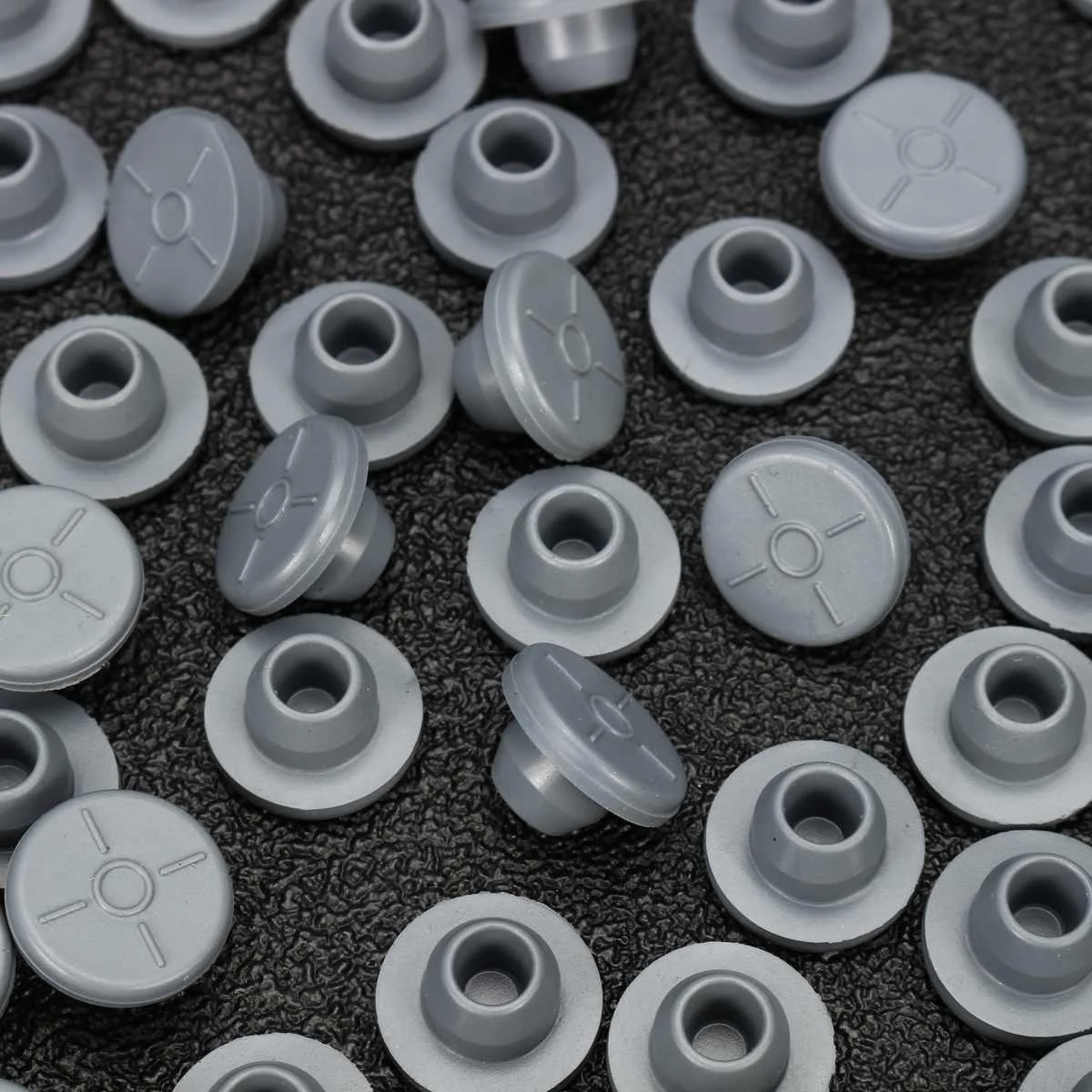 Rubber Stoppers 100Pcs Rubber Stoppers Self Sealing Injection Ports Inoculation Medical for Sealing Organizer 13mm Glass Bottles Vials Opening