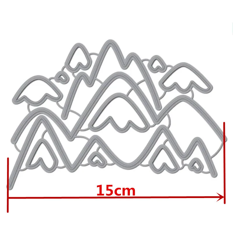 Снежная гора Snowberg металлические режущие штампы трафареты Снежная гора Snowberg высечки для изготовления открыток DIY New2019 рукоделие карты