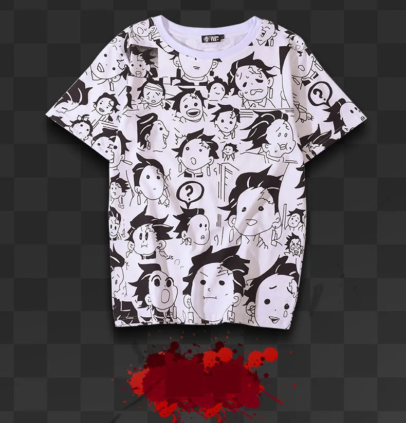 Костюм для косплея «Demon Slayer Kimetsu no Yaiba» Kamado Tanjirou; забавная Милая футболка; хлопковый свитер; толстовки; пуловер; спортивная одежда