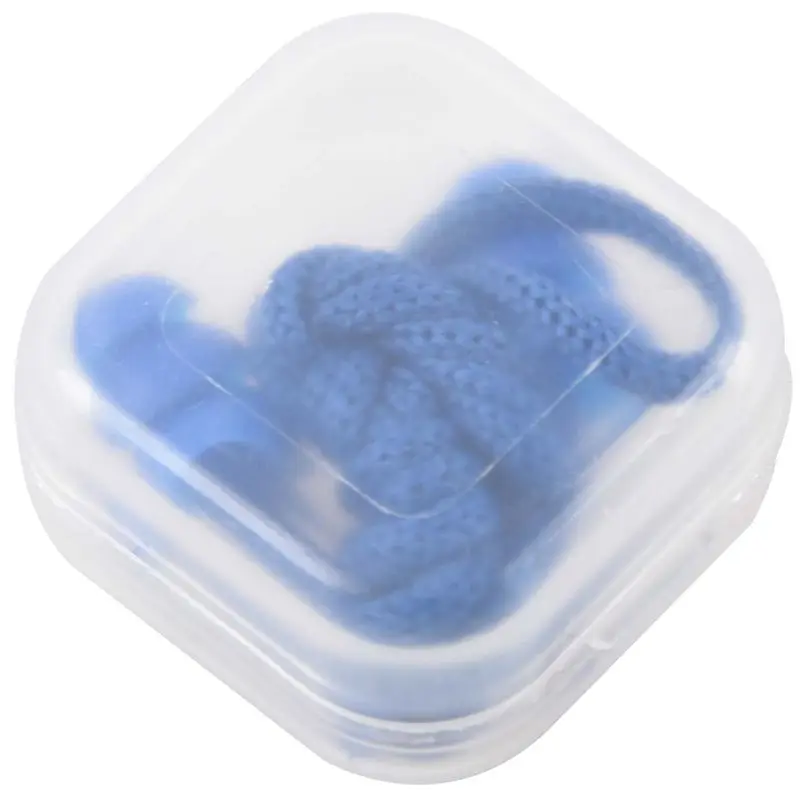 ГОРЯЧАЯ HG-Синий Эластичный шнурок силиконовые плавающие беруши ж чехол для хранения