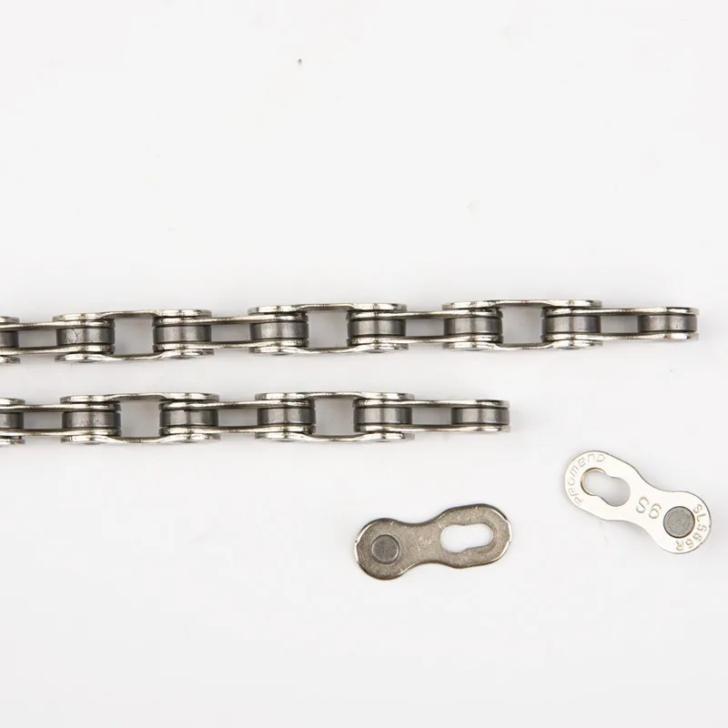 

Road Bike 9-Speed 18-Speed Variable Speed Chain Mountain Bike 24 Speed Magic Button Silver Bicycle Chain Riding Accessories