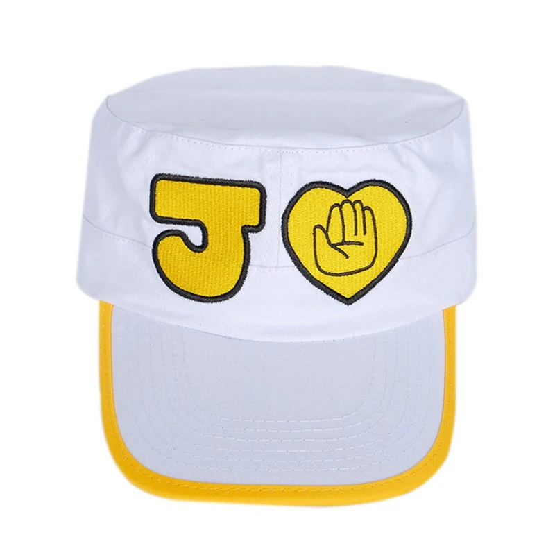 Аниме Необычные приключения Джоджо Kujo Jotaro JoJo холст белая шляпа Кепка косплей реквизит