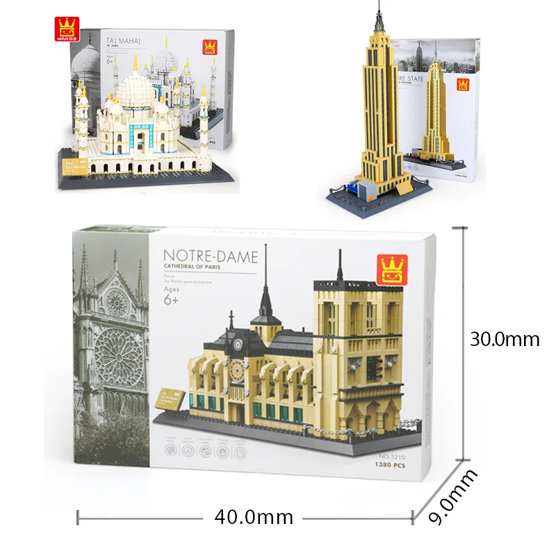 

Million skyview Cubic World Architecture Landmark Villa Model Small Particles Assembled Fight Inserted Educational Building Bloc