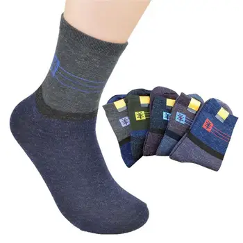 

1 pair of random color (men's style + thick woolen socks) imitation socks new and autumn winter wool U6K2