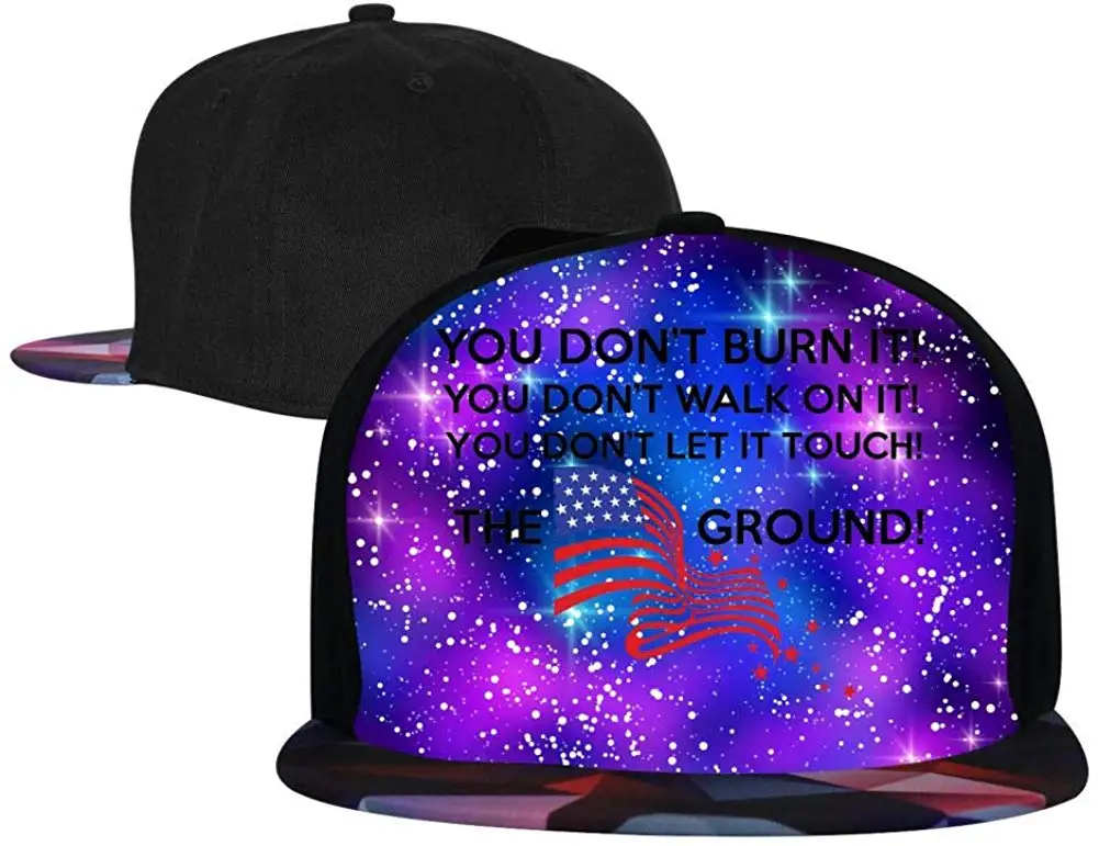 Мужские и женские бейсболки с флагом США, регулируемые бейсболки в стиле хип-хоп с плоским носком