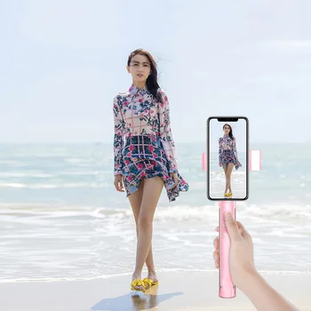 

Extendable Selfie Stick Tripod with Bluetooth Remote Shutter Fill Light for iPhone Samsung SGA998