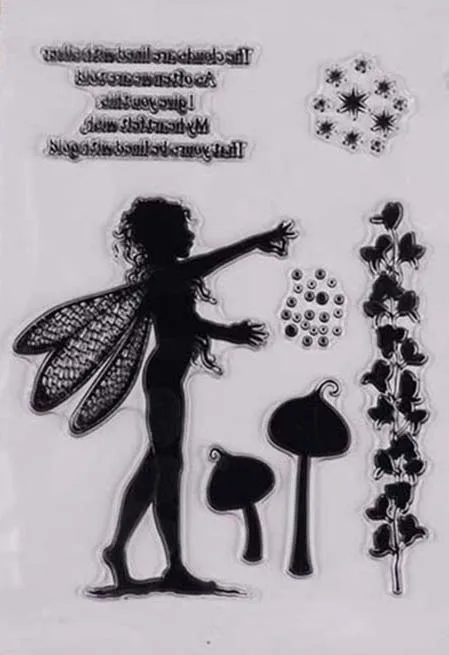

Fairy dusty Transparent Clear Stamps / Silicone stamp for DIY scrapbooks photo album/Card Making