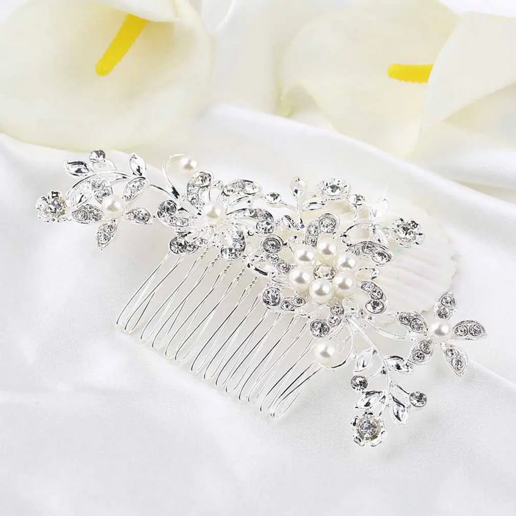 

Bridal Hair Comb Crystal Tiara Imitation Pearls Gorgeous Hair jewelry Wedding Decoration Fashion jewelry Accessories New Hot