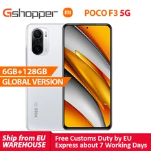 Global Version POCO F3 NFC 5G 6GB 128GB Xiaomi Phone Snapdragon 870 Octa Core 6.67"120Hz E4 AMOLED Display 48MP 33W Charging