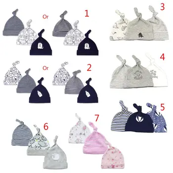 

3pcs Baby Tire Cap Newborn Infant Hat Baby Beanie Knot Hat Warm Fall Winter Beanie Knot Cap