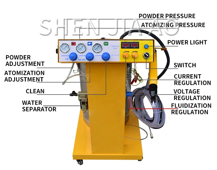 220V Intelligent Electrostatic Spraying Machine HZ-301 Electrostatic Powder Spra