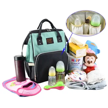 

Fashion Mummy Nappy Bag Large Capacity Double Shoulder Mummy Travel Bag Baby Diaper Bottle Storage Bag Mother And Child Supplies