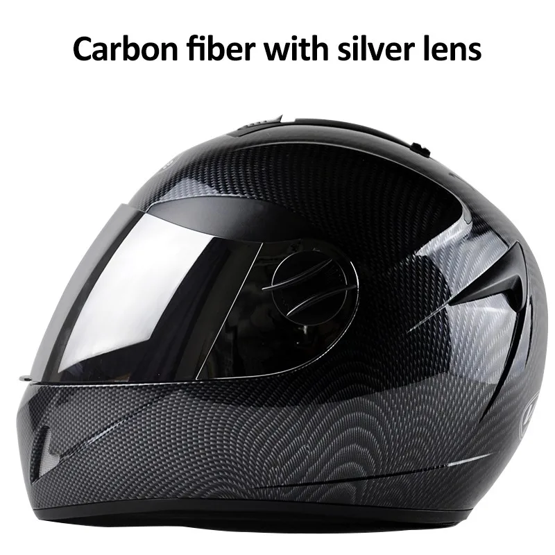 Новое полнолицевое печатание углеродного волокна мотоциклетный шлем профессиональный гоночный шлем козырек для мотокросса по бездорожью